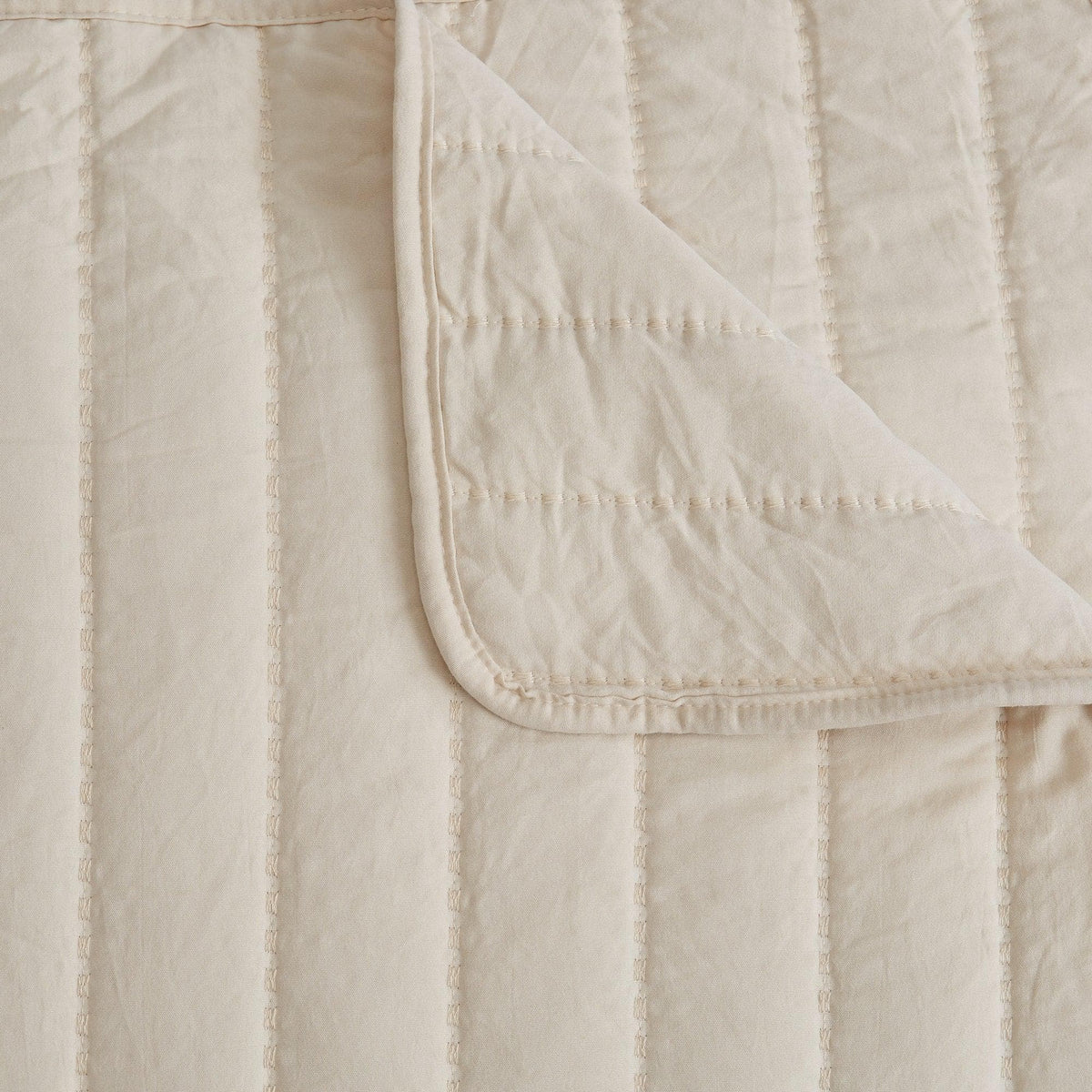 Solid Channel-Stitched Microfiber Quilt – Virginia Collection – view 28