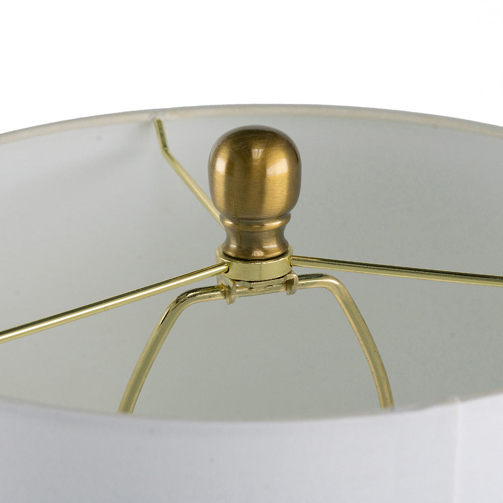 Teardrop Silhouette Table Lamp with Black and Gold Iron Base – view 5