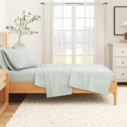 Solid Cotton Flannel Sheet Set – Nordic Collection – view 24