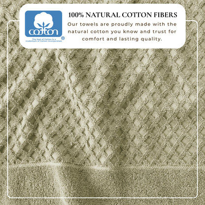 Cotton Diamond Waffle Weave Bath Towel Set – Grayson Collection – view 233