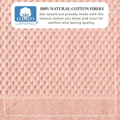 Cotton Diamond Waffle Weave Bath Towel Set – Grayson Collection – view 45