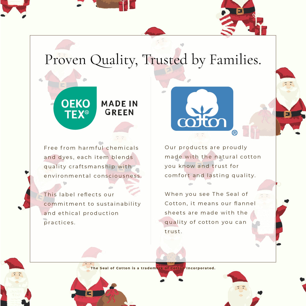 Turkish Cotton Christmas Flannel Sheet Set – Whittaker Collection – view 44