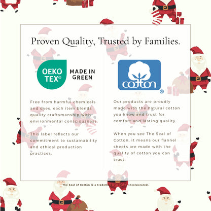 Turkish Cotton Christmas Flannel Sheet Set – Whittaker Collection – view 44