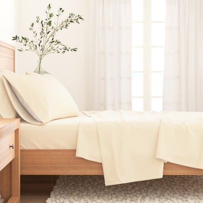 Solid Cotton Flannel Sheet Set – Nordic Collection – view 9