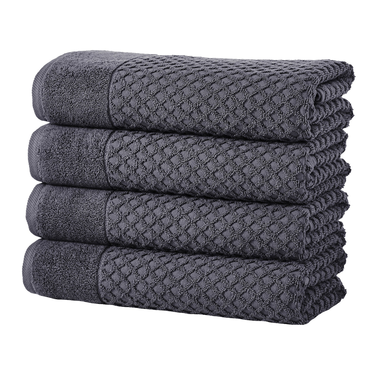 Cotton Diamond Waffle Weave Bath Towel Set – Grayson Collection – view 159