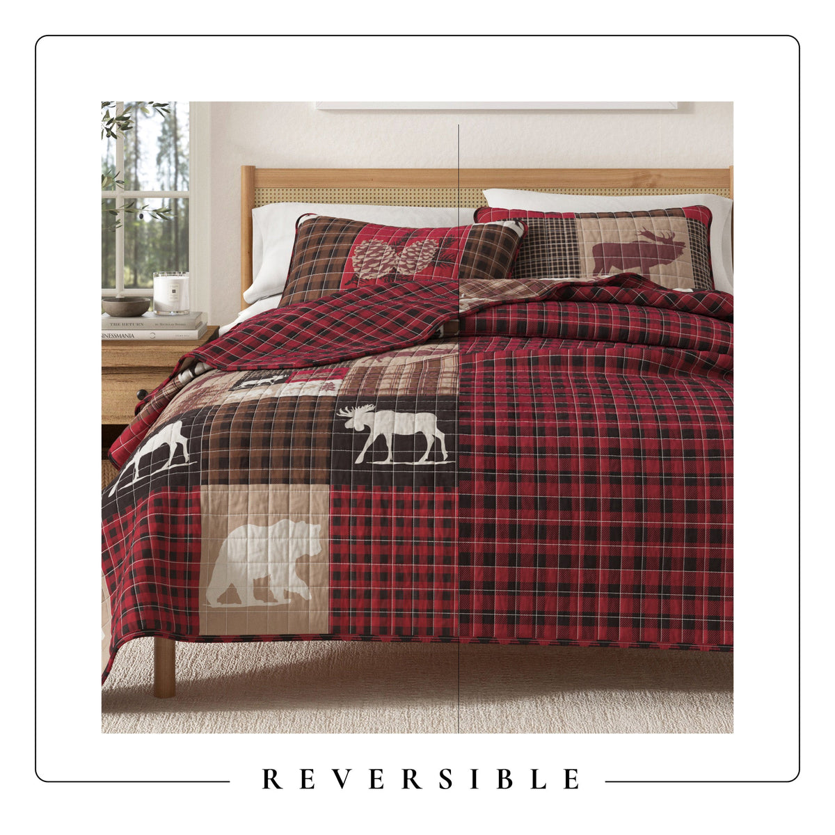 Rustic Woodland Landscape Reversible Quilt Set – Matthew Collection – view 11