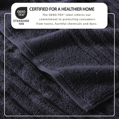 Karina Collection Luxury Combed Cotton Ribbed Bath Towel Set – view 236