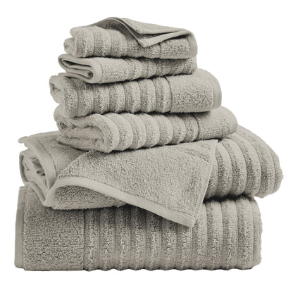 Karina Collection Luxury Combed Cotton Ribbed Bath Towel Set – view 169