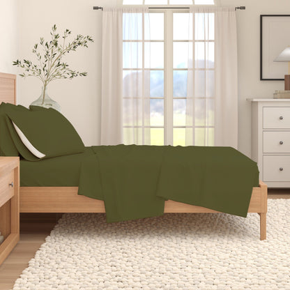 Solid Cotton Flannel Sheet Set – Nordic Collection – view 54