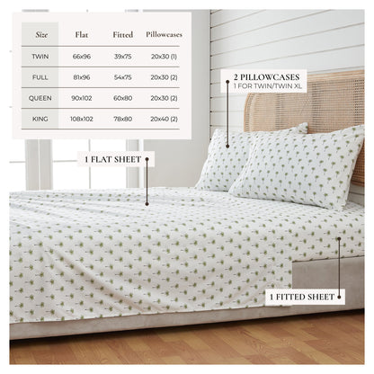 Coastal Printed Microfiber Sheet Set – Newport Collection – view 26