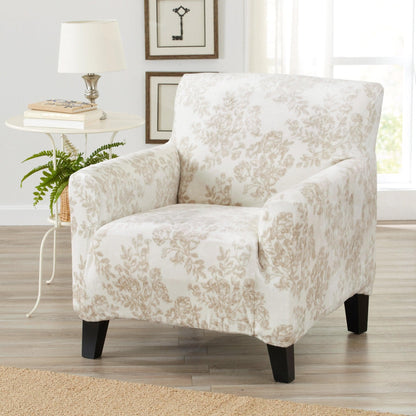 Velvet Stretch Slipcover – Gale Collection Form-Fit Sofa Cover – view 6