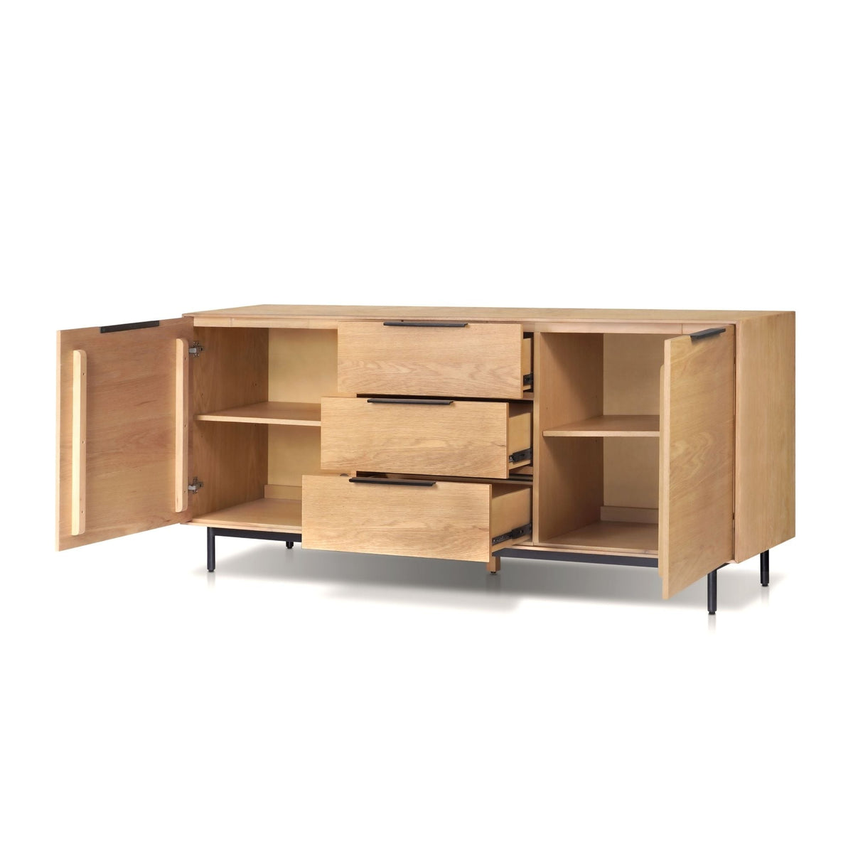 Akira Sideboard with Dovetail Drawers, Light Oak – view 4