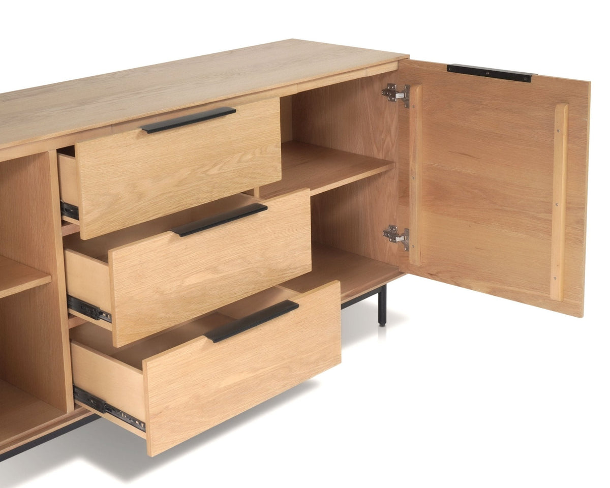 Akira Sideboard with Dovetail Drawers, Light Oak – view 5
