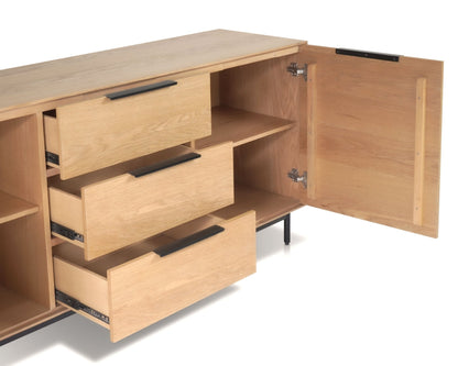Akira Sideboard with Dovetail Drawers, Light Oak – view 5