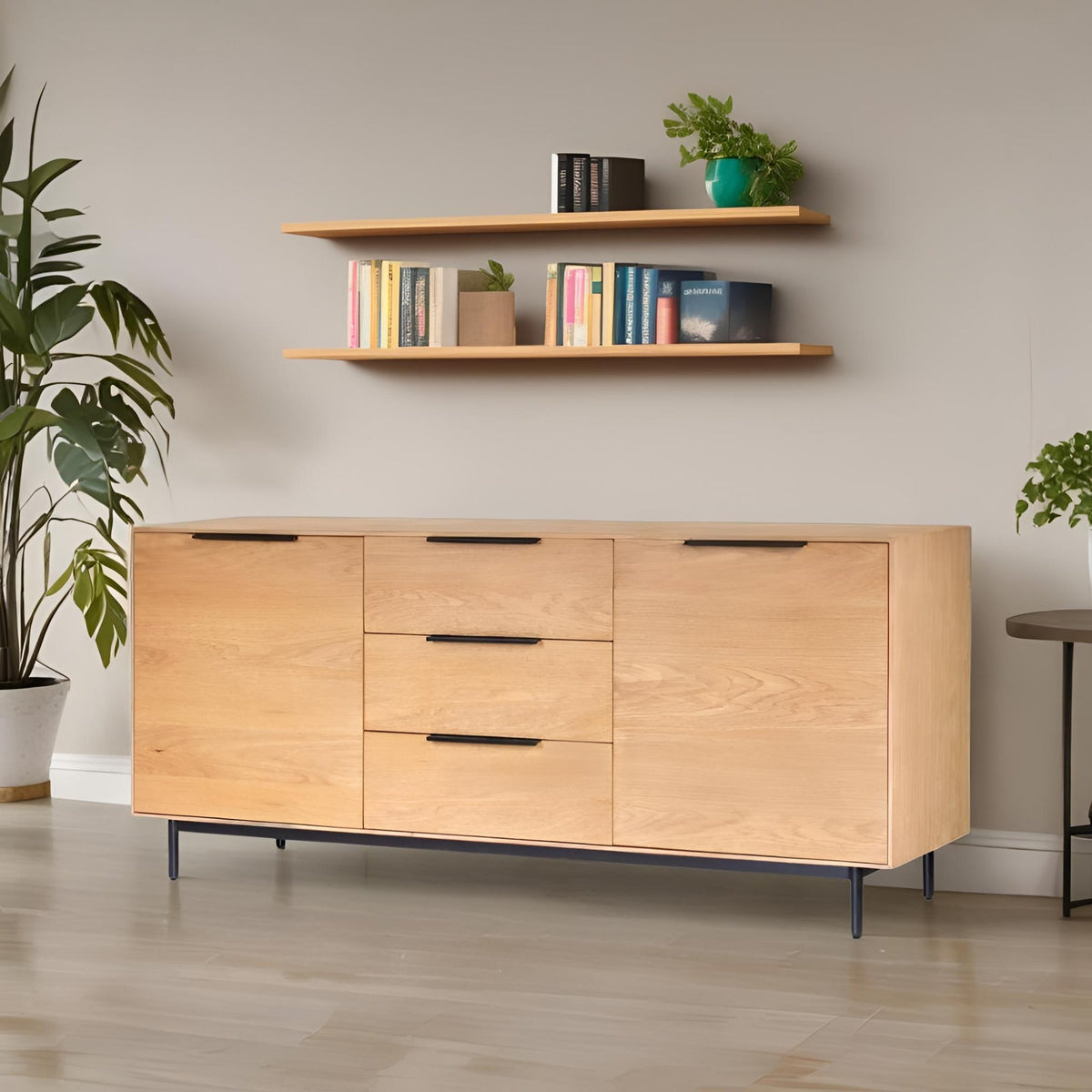 Akira Sideboard with Dovetail Drawers, Light Oak – view 7