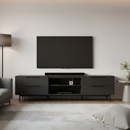 Black Finish Akira TV Console with Media Storage