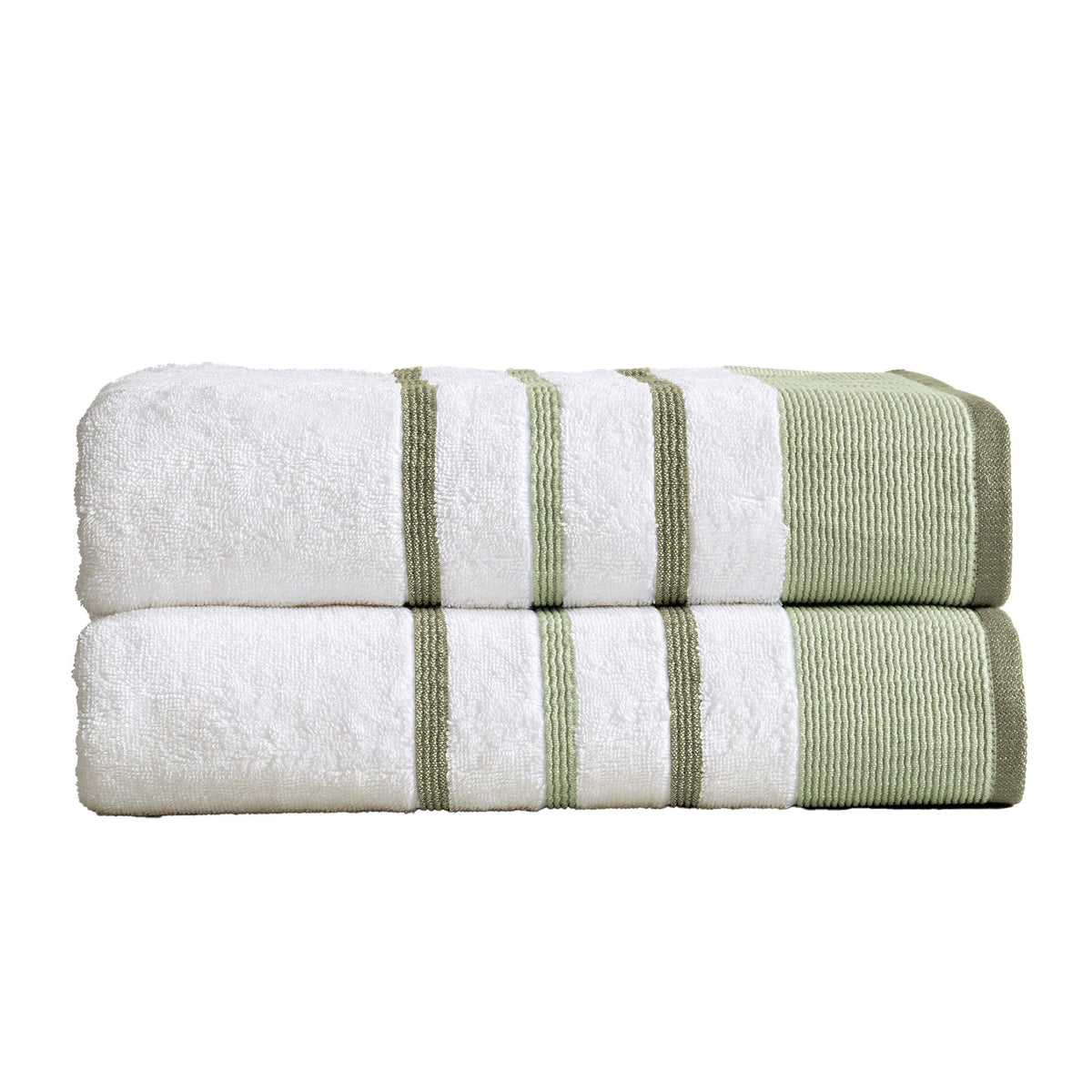Decorative Cotton Stripe Bath Towel Set – Noelle Collection – view 60
