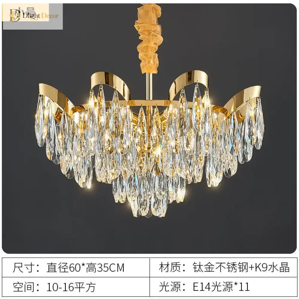 Alice LED Modern Crystal Sunflower Chandelier for Dining Room – view 6