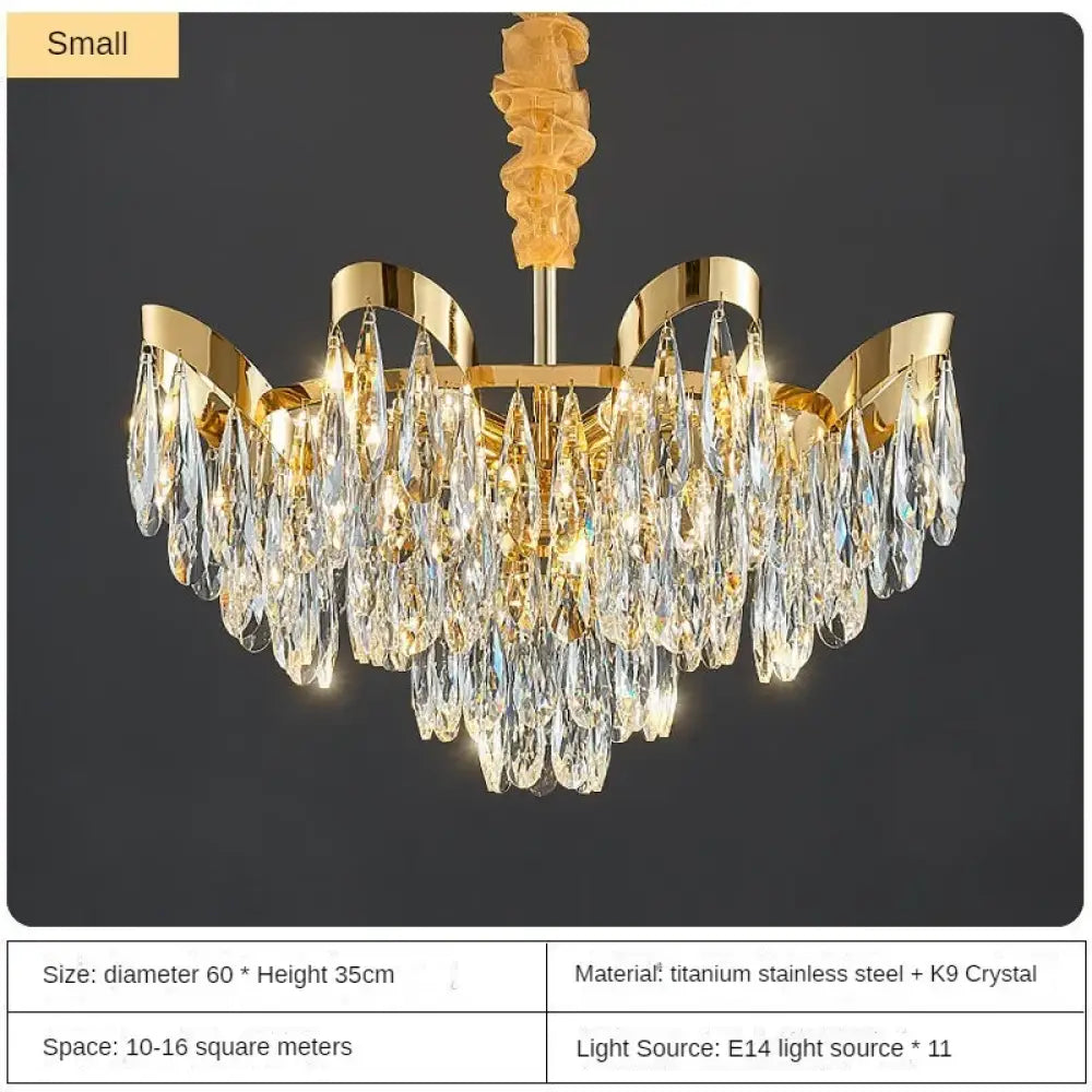 Alice LED Modern Crystal Sunflower Chandelier for Dining Room – view 7