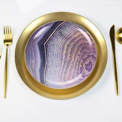 Amethyst Agate Fine Bone China Salad Plates, Set of 4 – view 2