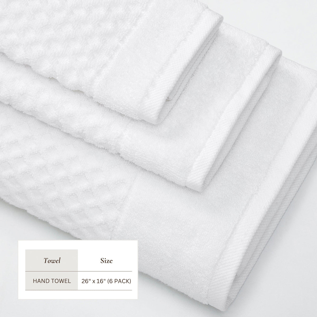 Cotton Diamond Waffle Weave Bath Towel Set – Grayson Collection – view 9