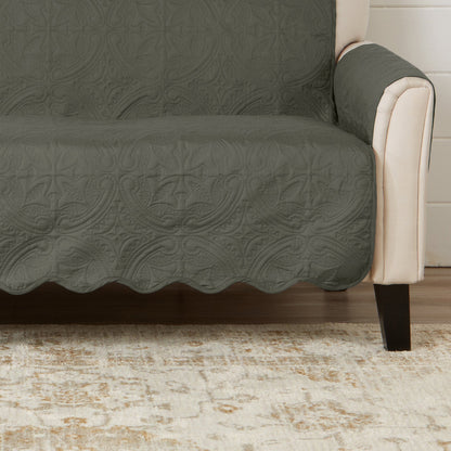 Medallion Stitch Furniture Protector – Elenor Collection Sofa Cover – view 90