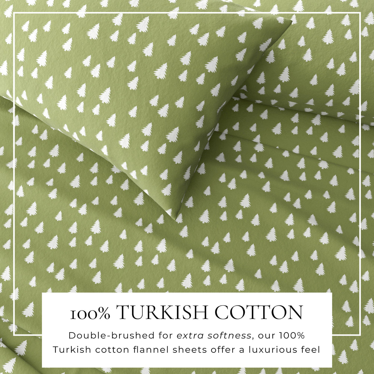 Turkish Cotton Flannel Sheet Set – Lakeview Collection – view 36