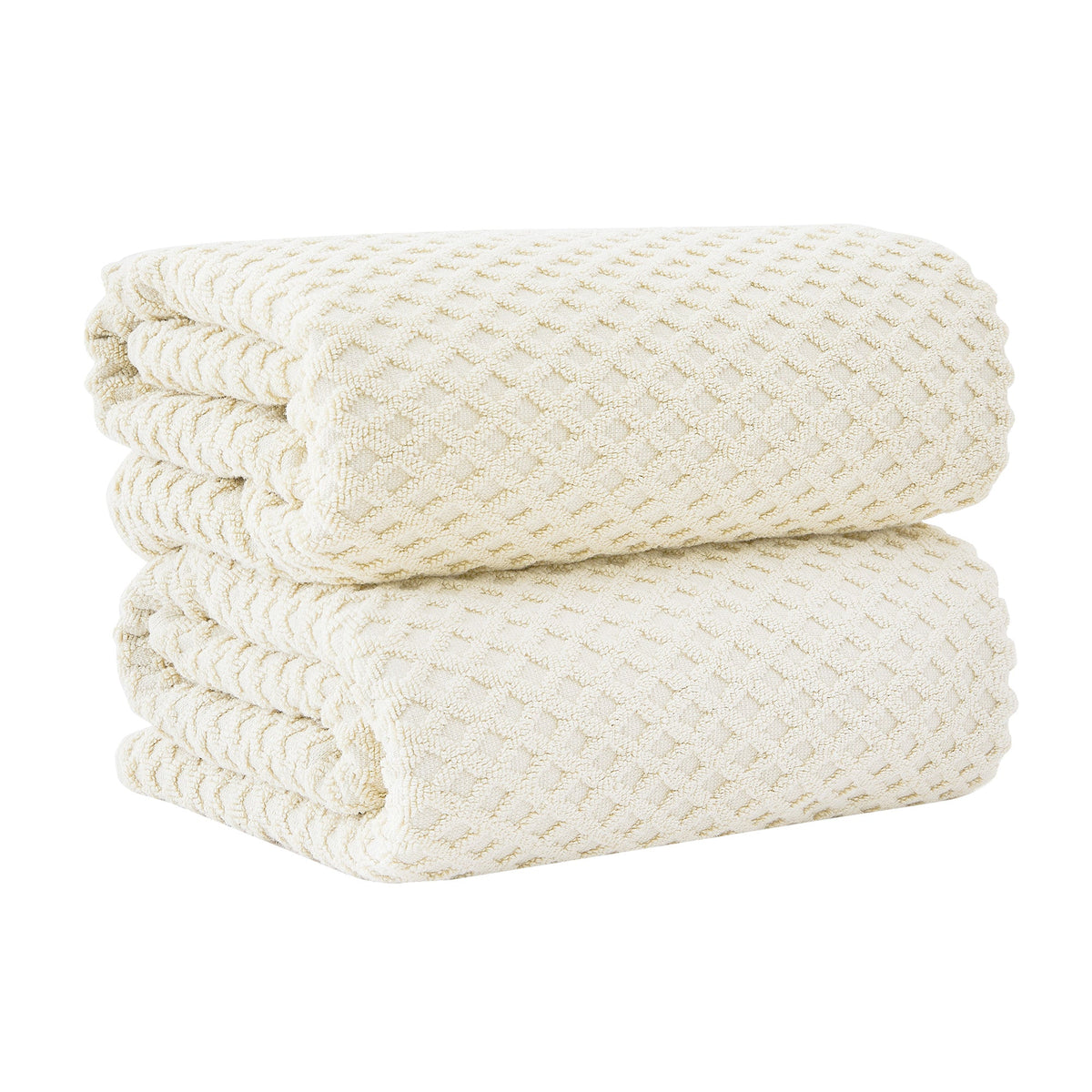 Cotton Diamond Waffle Weave Bath Towel Set – Grayson Collection – view 17