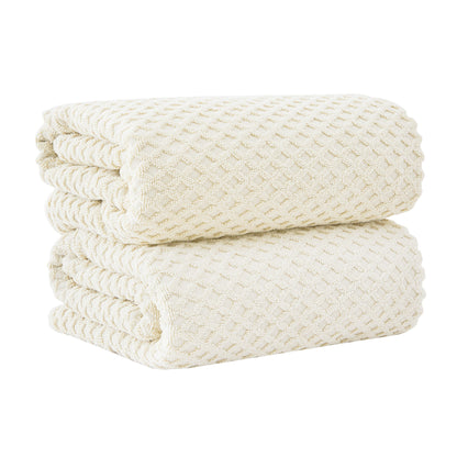 Cotton Diamond Waffle Weave Bath Towel Set – Grayson Collection – view 17