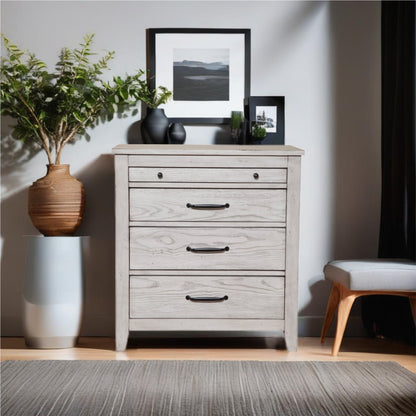 Aria Nightstand in Mahogany Solids and Okume Veneer