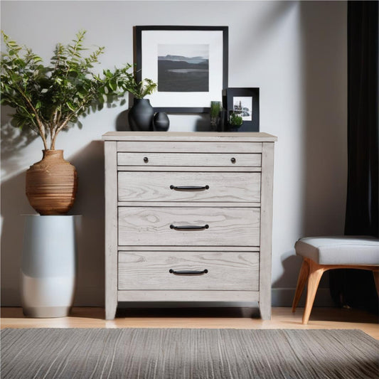 Aria Nightstand in Mahogany Solids and Okume Veneer