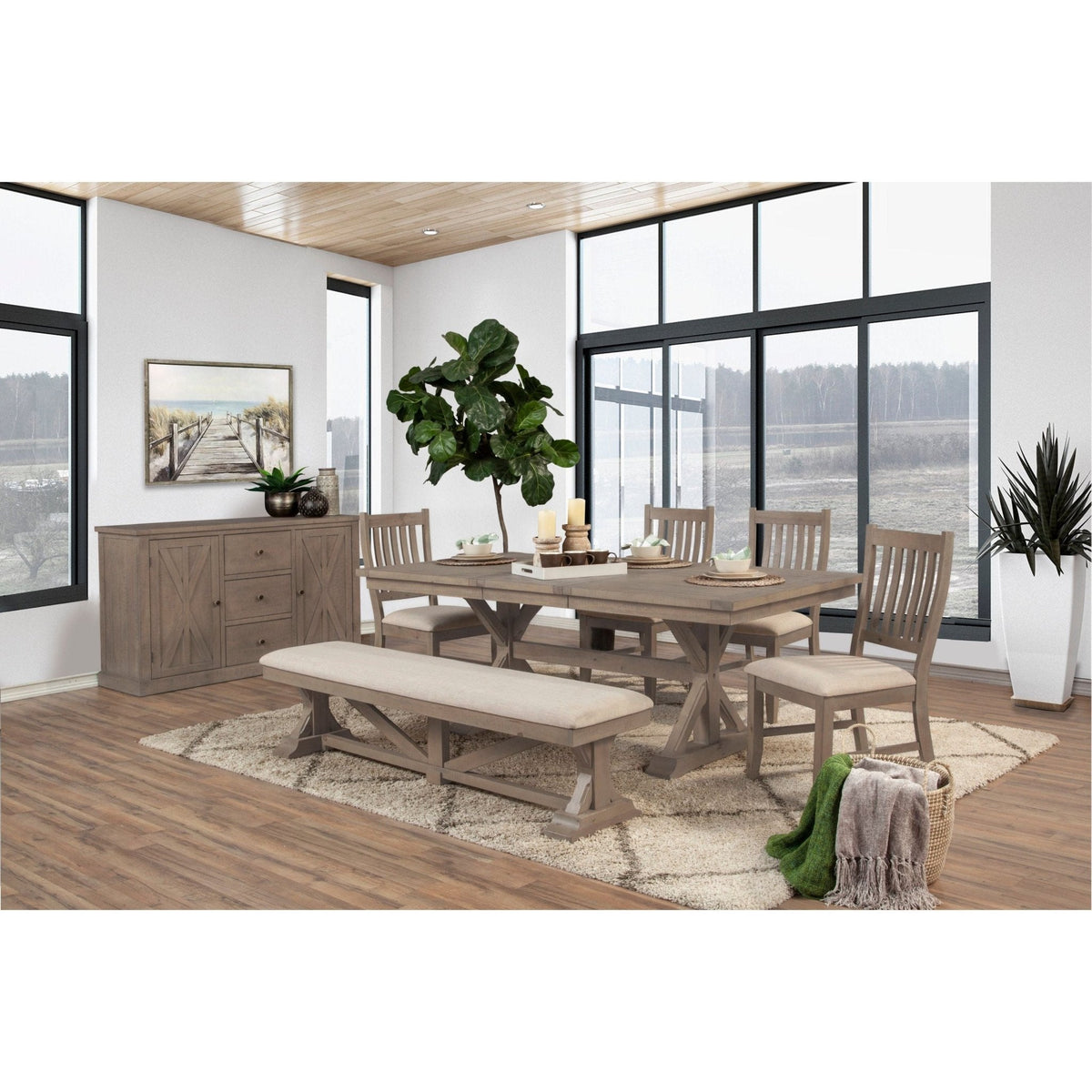 Arlo Modern Sideboard with Two Spacious Cabinets – view 7