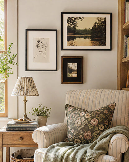 Curated Framed Art Collection: Gallery Wall Set of Three