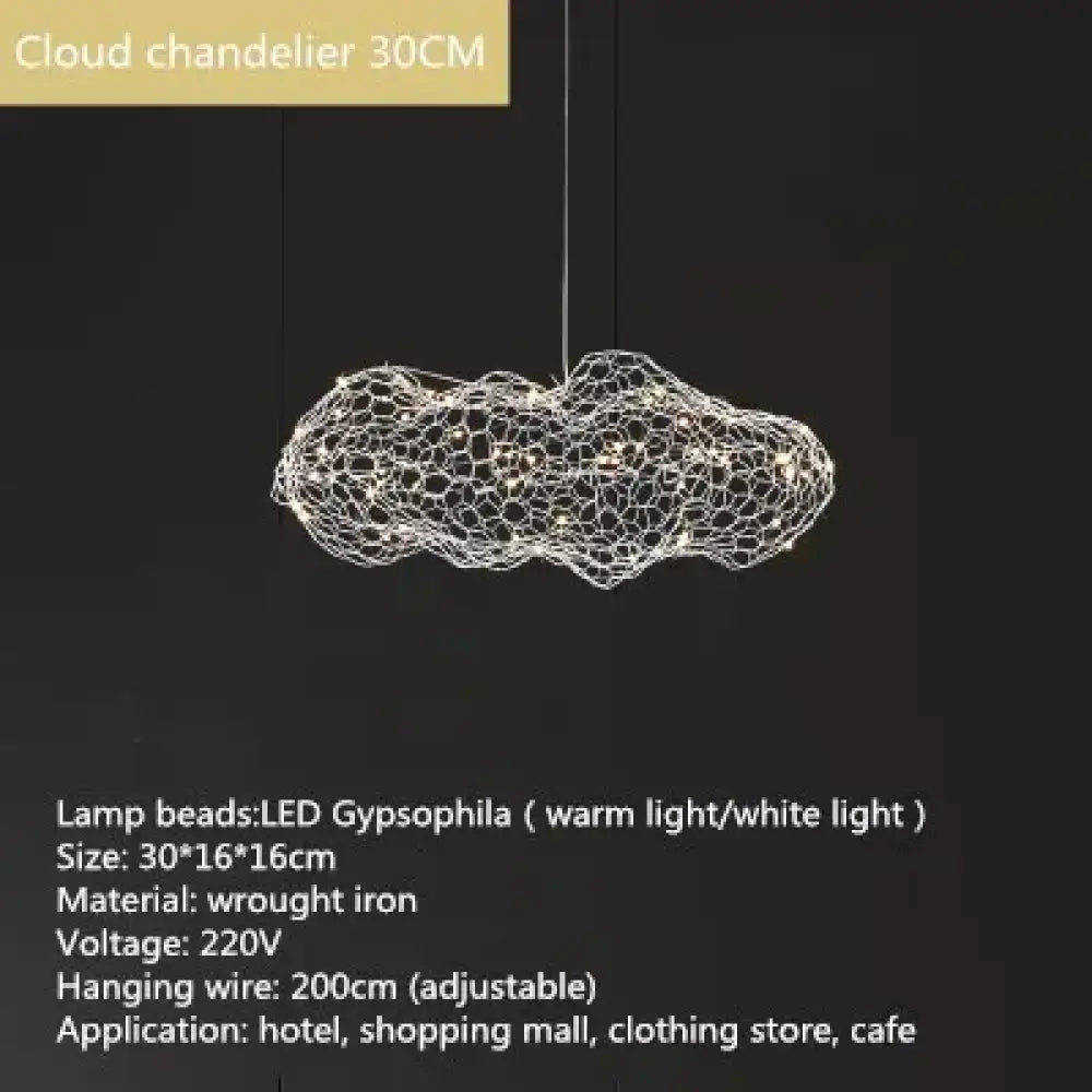Art Cloud Pendant Chandelier, Danish Design for Bedroom and Living Room – view 7