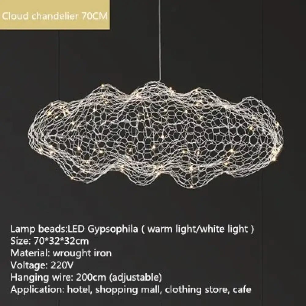 Art Cloud Pendant Chandelier, Danish Design for Bedroom and Living Room – view 11