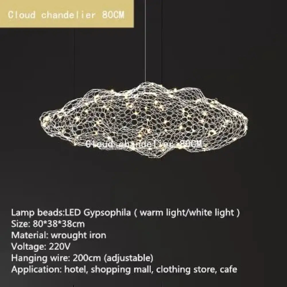 Art Cloud Pendant Chandelier, Danish Design for Bedroom and Living Room – view 12