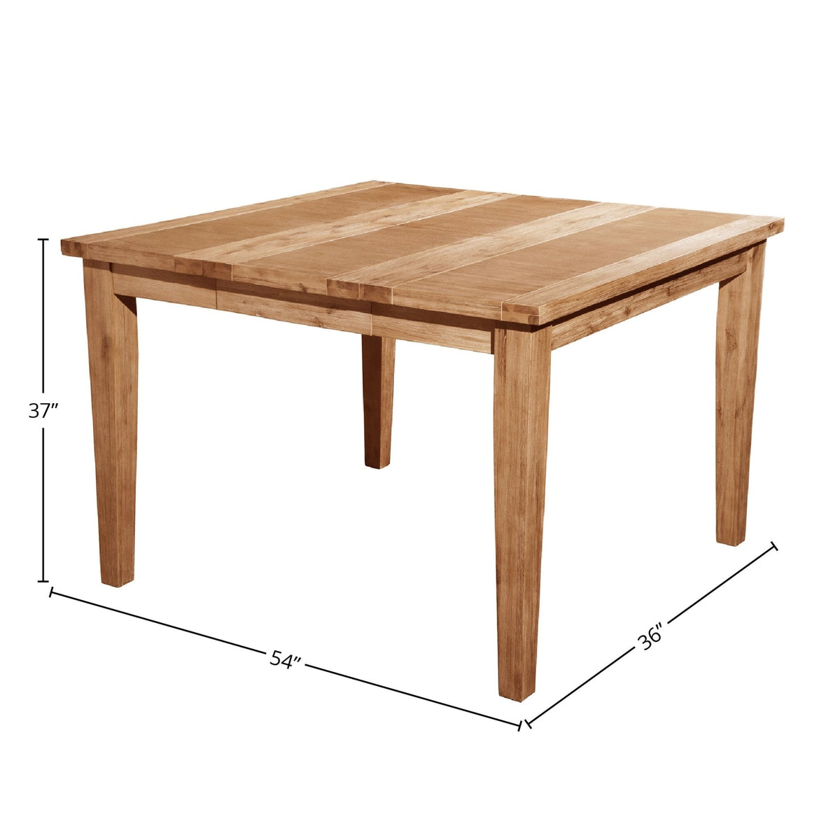 Aspen Extension Pub Table in Acacia Wood, Antique Natural – view 5