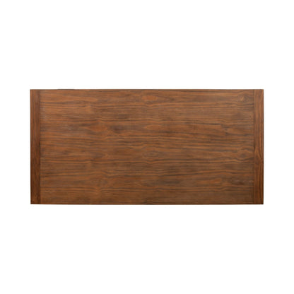 Ayala Pine Wood Dining Table with Dovetail Detail, Antique Cappuccino – view 4