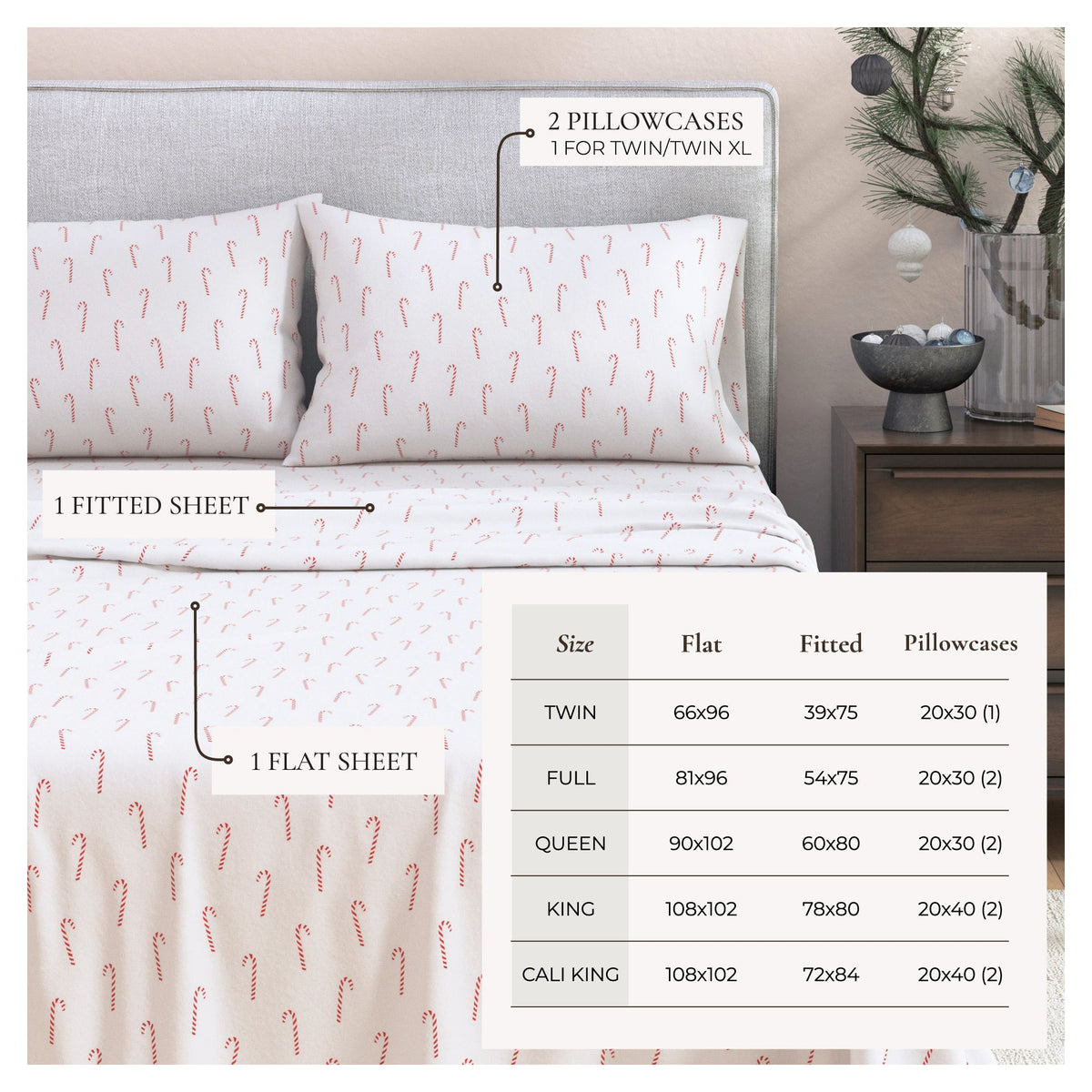 100% Turkish Cotton Flannel Sheet Set – Boulder Collection – view 15