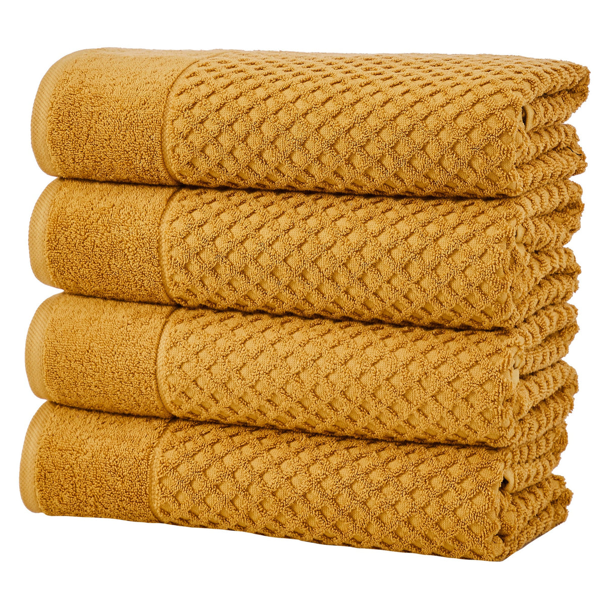 Cotton Diamond Waffle Weave Bath Towel Set – Grayson Collection – view 111