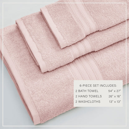 Cooper Collection Cotton Terry Bath Towel Set, Lightweight and Soft – view 45