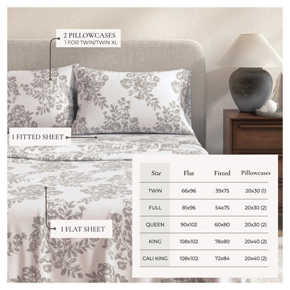 Turkish Cotton Flannel Sheet Set – Belle Collection – view 46