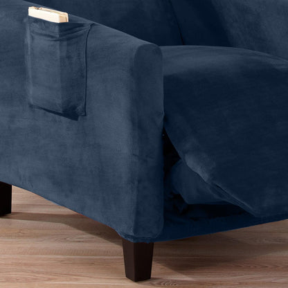 Velvet Stretch Slipcover – Gale Collection Form-Fit Sofa Cover – view 94