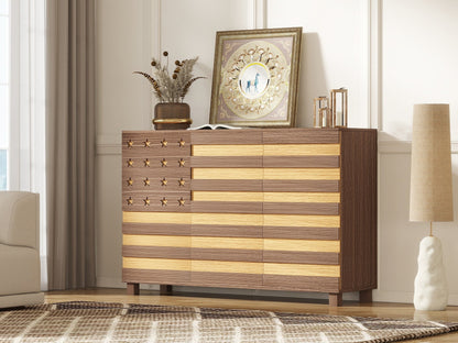 55 Inch Hand-Carved Buffet Sideboard Cabinet with Drawers – view 11
