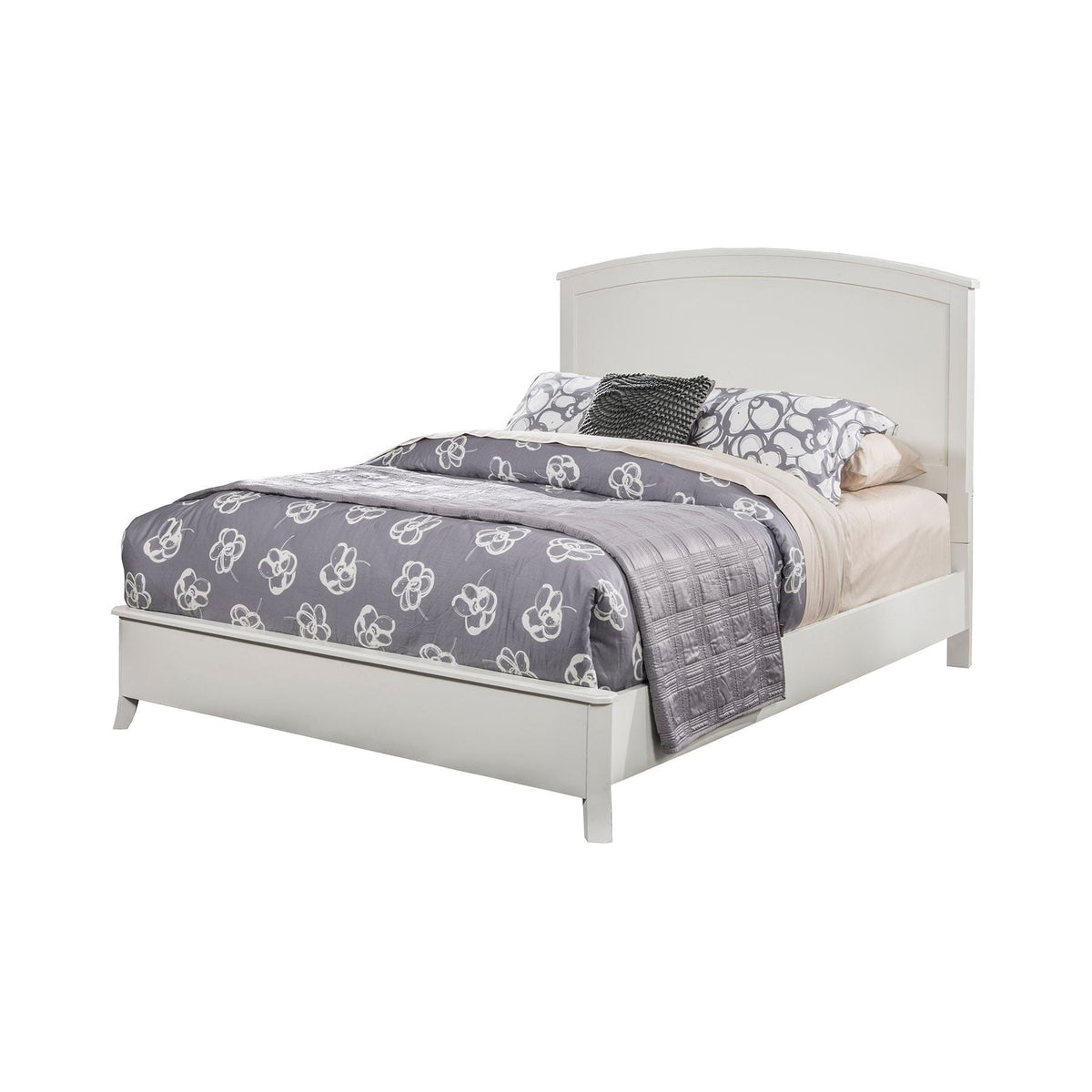 Baker Traditional Wood Panel Bed in Antique White, Standard King – view 3