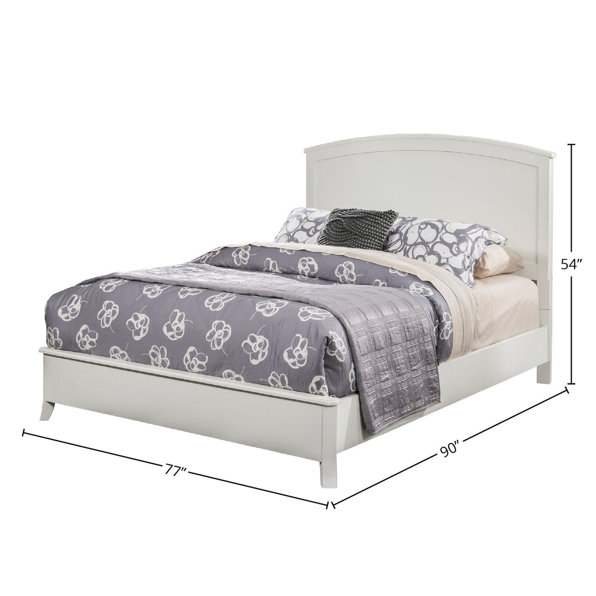 Baker Traditional Wood Panel Bed in Antique White, Standard King – view 8
