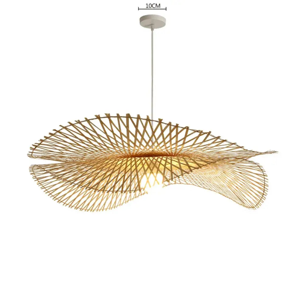 Woven Bamboo Rattan Pendant Light for Kitchen Island and Living Room – view 10