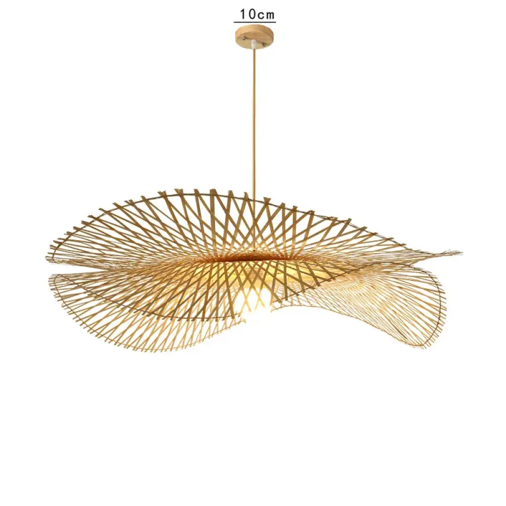 Woven Bamboo Rattan Pendant Light for Kitchen Island and Living Room – view 12