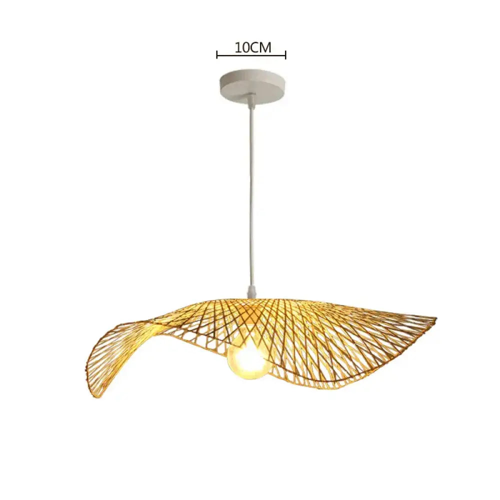 Woven Bamboo Rattan Pendant Light for Kitchen Island and Living Room – view 7