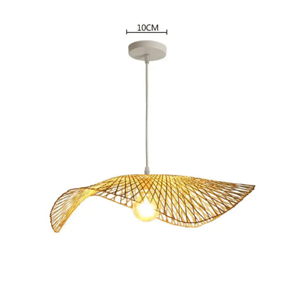 Woven Bamboo Rattan Pendant Light for Kitchen Island and Living Room – view 7